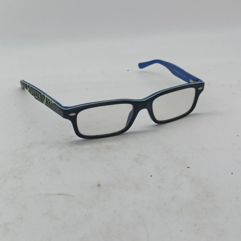 Ray-Ban RB1535 Jr 3600 Gray Blue Kids Rectangle Eyeglasses Frames Only 25